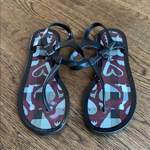 Burberry silicone sandals